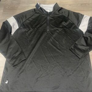 Black and Gray Quarter-Zip Jacket